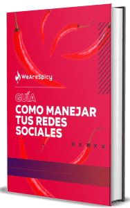 imagen de libro con el título "Guía como manejar tus redes sociales!
